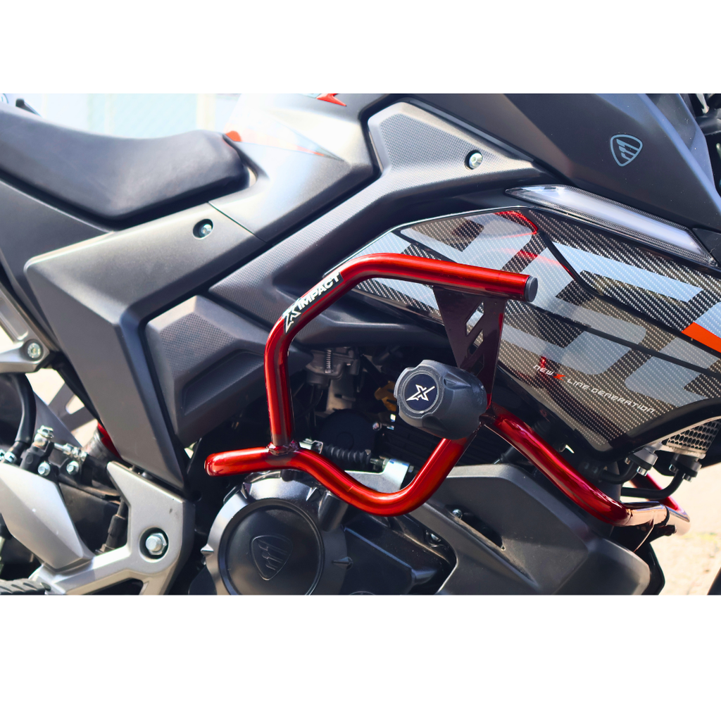 Slider Italika 250z 2025 Tipo Jaula Rojo Protector De Motor