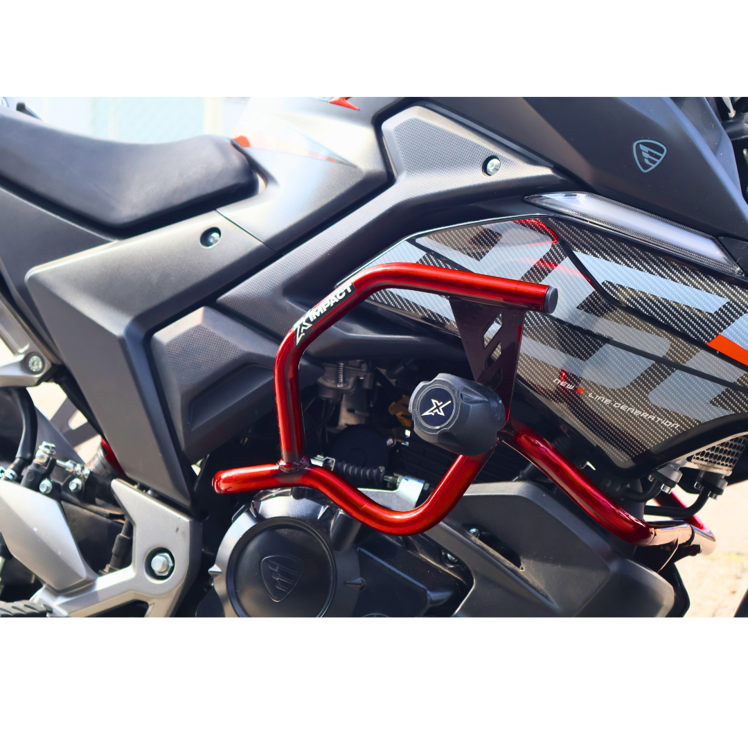 Slider Italika 250z 2025 Tipo Jaula Rojo Protector De Motor