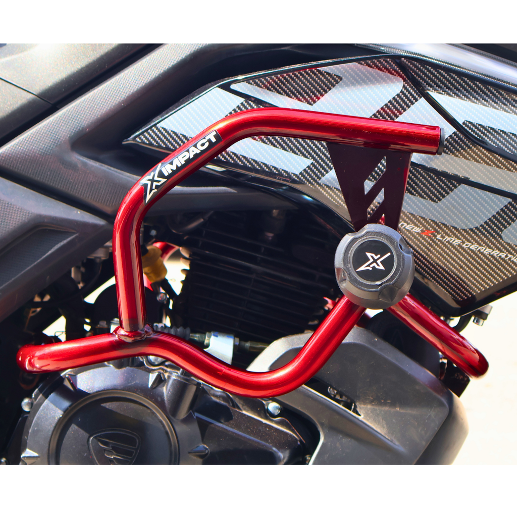 Slider Italika 250z 2025 Tipo Jaula Rojo Protector De Motor